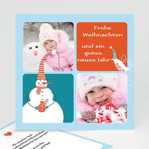 Weihnachtskarten - Schneemann 9534