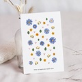 Geburtskarten Herbarium, Griechische Windblume, 12 x 16.7 cm