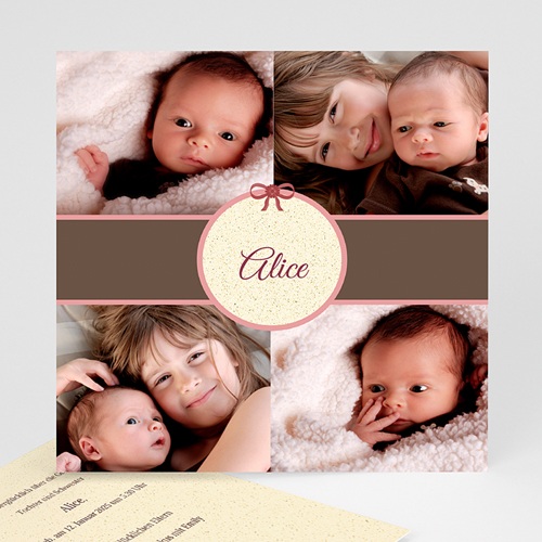 Geburtskarten für Mädchen - Alice 964