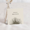 Einladungskarten Hochzeit Boho Palme, Beige, Brunch