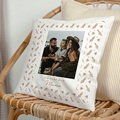 Personalisierte Foto-Kissen Liebe Mama, Porträt & Blumen