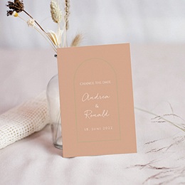 Change The Date Hochzeitskarten Romantisch, Caramel Rosen, New Date Change The Date Hochzeitskarten Romantisch, Caramel Rosen, New Date