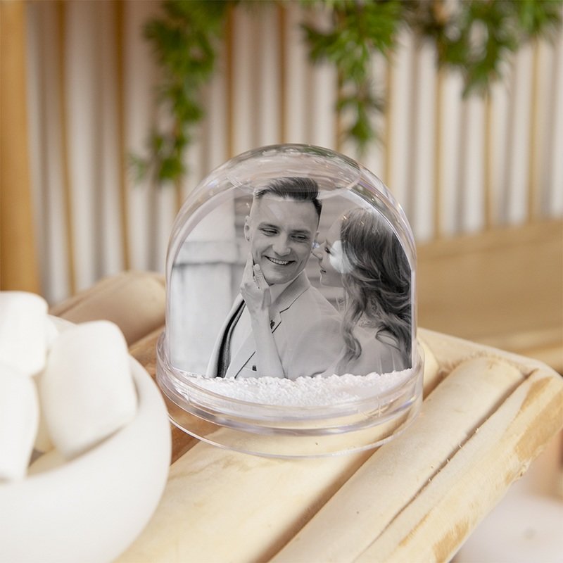 Personalisierte Foto-Schneekugel