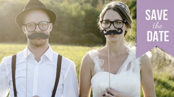 Save-the-date: 1. Schritt Ihrer Hochzeitsvorbereitungen haltet Euch das Datum frei = save the date