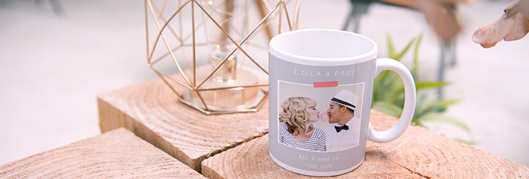 Personalisierte Fototassen Hochzeit